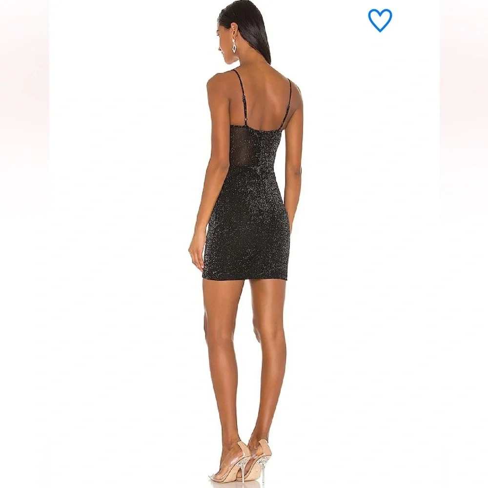 NWT SUPERDOWN X Draya Michele Black Lamya Mini Dress - Picture 3 of 4
